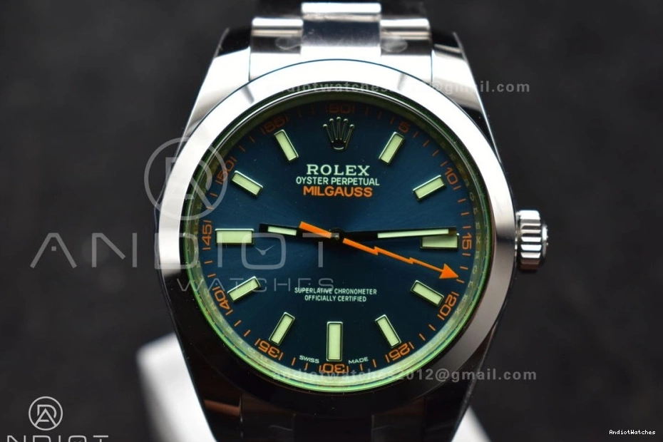 Milgauss on Edition SS 116400 Dial 909 VS 1:1 Bracelet VSF 904L Youthful Steel GV Blue Best 0927